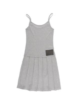 PLEATS MIDI ONE-PIECE (GREY)