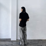 Washed Form Wide Pants