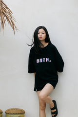 ピクセルピン二ット1/2ボックスtシャツ
