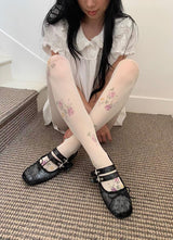White flower stockings