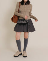 Cush Banding Pumpkin Balloon Mini Skirt