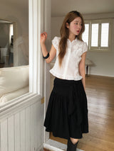 Flower avant blouse