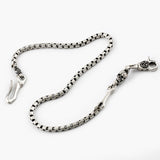 SVC-534 Handmade Skull Antique Silver Pants Chain