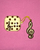 [made] Dot treble clef Keyring