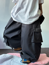 MULTI ALL CARGO SEMI WIDE BALLOON LONG PANTS 💚🐝🩶🖤 - 3 COLORS