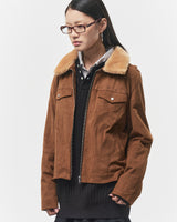 Bluesf searing suede short jacket