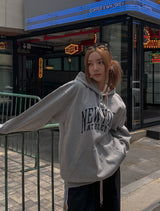 New York Cotton Over Hoodie