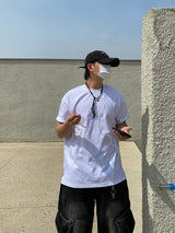 [MADE] Unisex Boxy Fit Layered short T-shirt