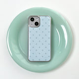 dot epoxy silver bumper case(blue)