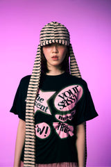 Roll-Up Pin Tuck Tee