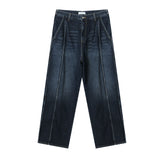 LMN lower incision wide denim pants (2 colors)