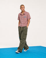 BLUE LABEL NYLON CARGO PANTS (KHAKI)
