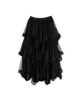 tiaz of long chiffon drop asymmetric sk