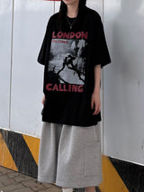 ロンドン レッド グラフィック Tシャツ