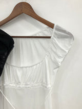 Sheer Lace Ribbon Top