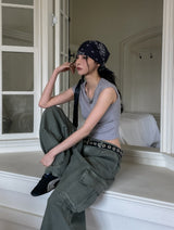 Reno D ring Color Dyeing Cargo Pants