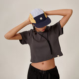 Samar Crop T-Shirt Charcoal
