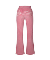 VELOUR LETTERING SWEATPANTS_PK