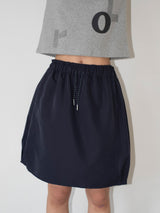 NYLON BALLOON SKIRT (NAVY)