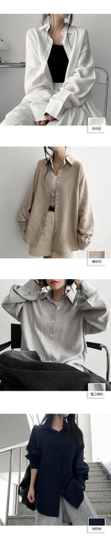Potts Pure Oversized Fit Shirt Shirt