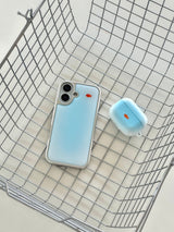 BLUE GOLDFISH Silver Epoxy Case