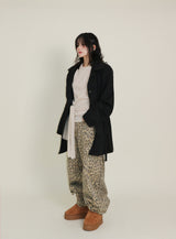 (Leopard Item) Kiya leopard printed balloon-fit wide pants