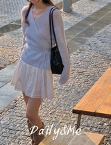 Ribbon wrap knitwear(3color)