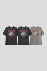 LMN Unbalanced Pigment Loose Fit Cotton Short-Sleeved T-Shirt (3 colors)