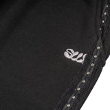 LACE STUD JOGGER PANTS - BLACK