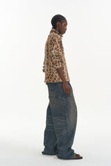 Leopard Print Relaxed Fit Polo