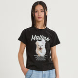 GOOREUM イラストレーションハーフスリーブTシャツ