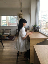 Shirred Collar Blouse