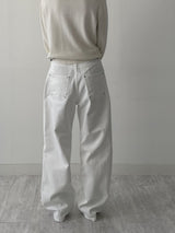 [Unisex] ステッチコットンワイドパンツ
