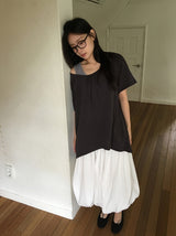 [BAONHAUS] Hironen Button Frill Layered Sleeveless