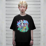 PEANUT STAIN - Fakenut Stain Fighting Black Boxy Oversized Tshirt