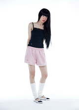 Classic Glossy Satin Mini Short_PINK
