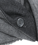 Scarf Veil Wool Cap / Grey