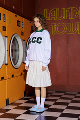 CCC グリーンパッチスウェット／ホワイト [Unisex]