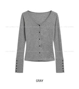 Luca V-neck Button Tencel Cardigan