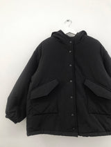マットスナップフーディドパッディドジャケット (2 Colors)