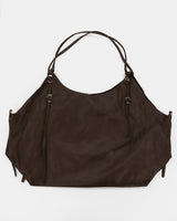 Mucoon Belt Big Shopper Leather Shoulder Bag
