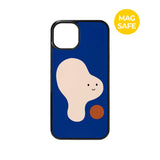 【MADE】Shape Play!_Blue blob iPhone case [Glossy Glass/Magsafe]