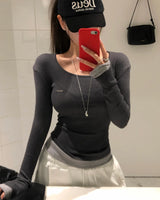 [ORIGINAL] Dual-Layered Slim Long-Sleeve T-Shirt