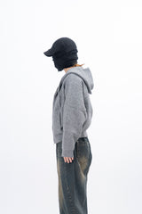 Idos Hooded Knit Zip-up