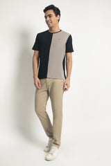 MON AKITA - Clement Men T-shirt Black Grey