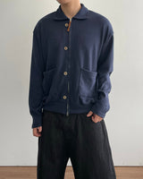 Milt Crop Knit Zip-Up