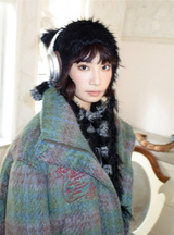 ロングヘアードウーレンノートペーパーフローラルパターンルーズショートコットンジャケット