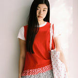 Twister Ruffle Sleeveless - Red