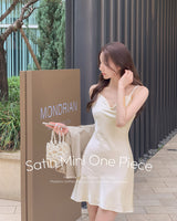 【MADE】Satin mini dress