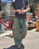 [Unisex] Dyeing tuck cargo pants(3color)